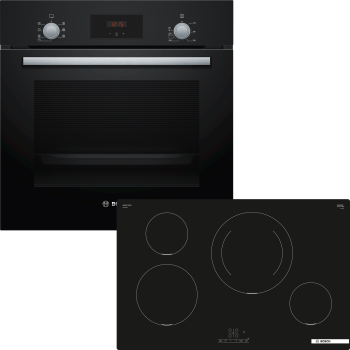 BOSCH HBD234FB85 - EINBAU-BACKOFEN-SET, BESTEHEND AUS: HBF133BA0 + PIE811BB5E